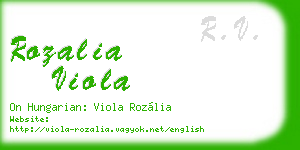 rozalia viola business card